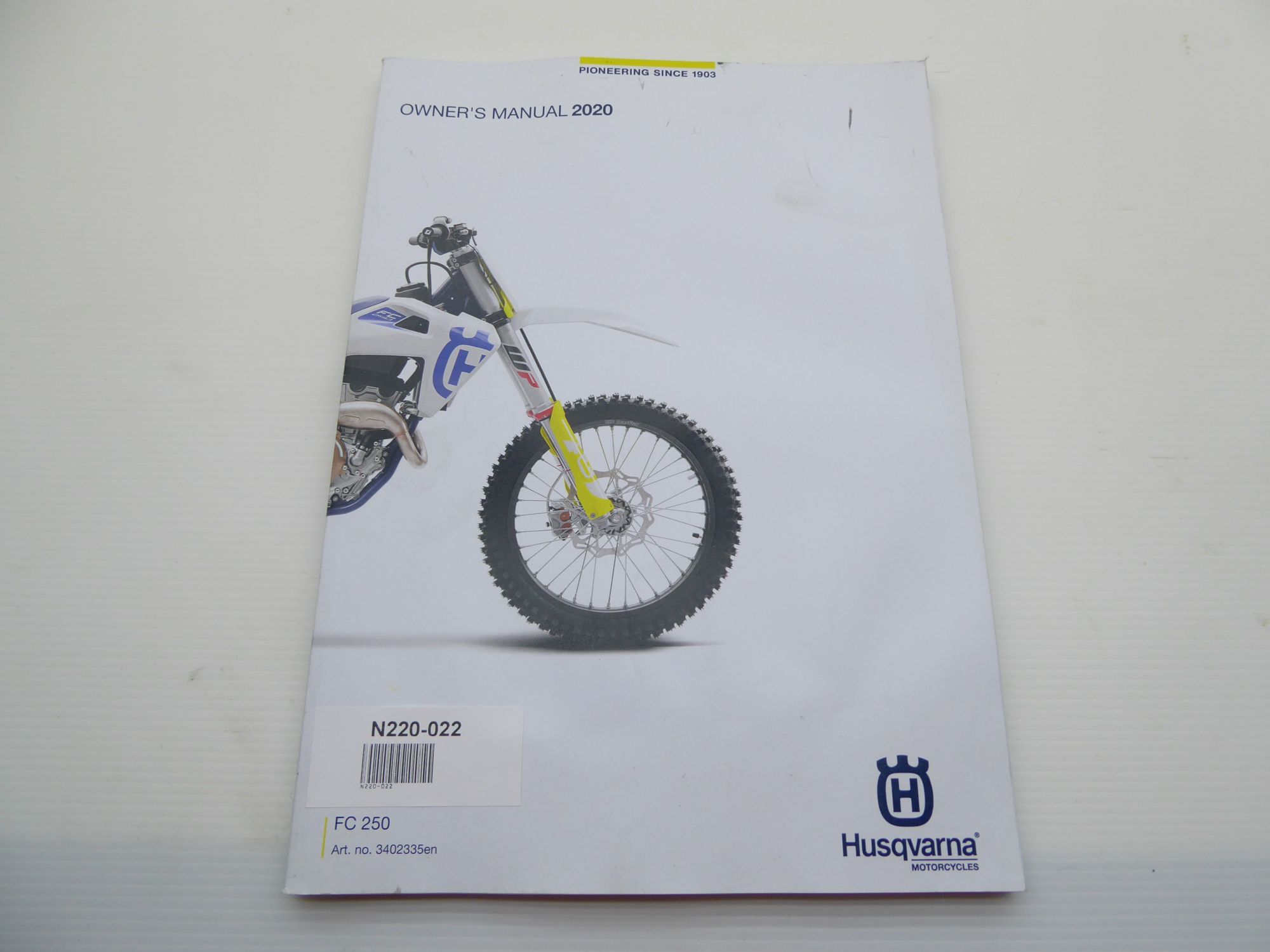 Husqvarna FC 250 2020 Owners Manual EN 3402335en