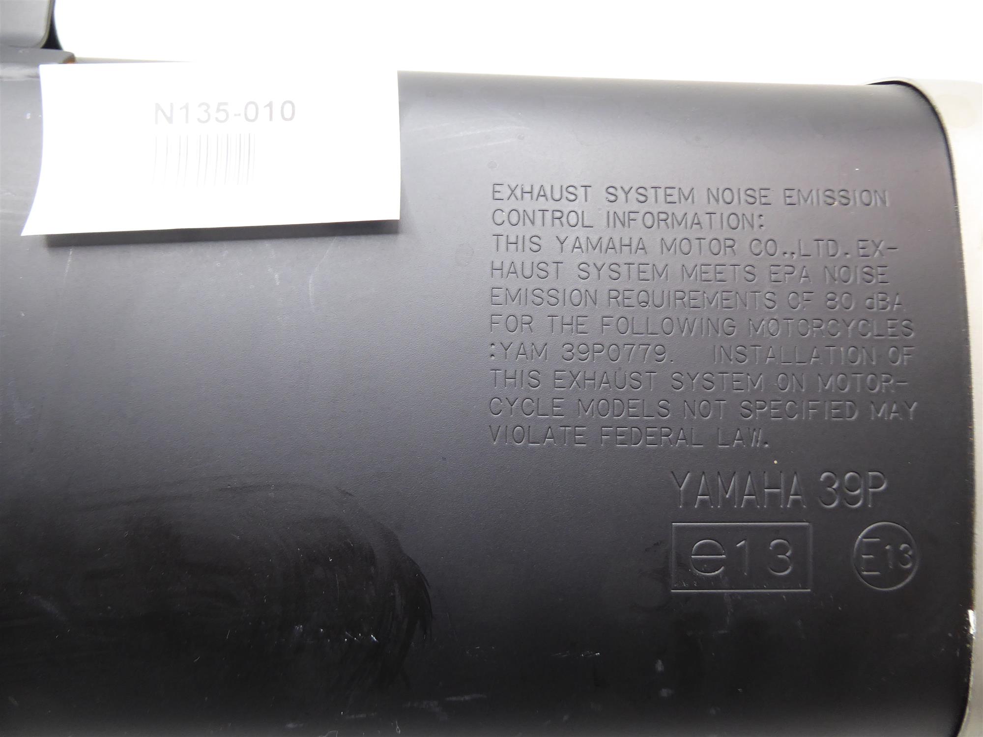 Yamaha FZ8 Fazer Endschalldämpfer 39P147100000