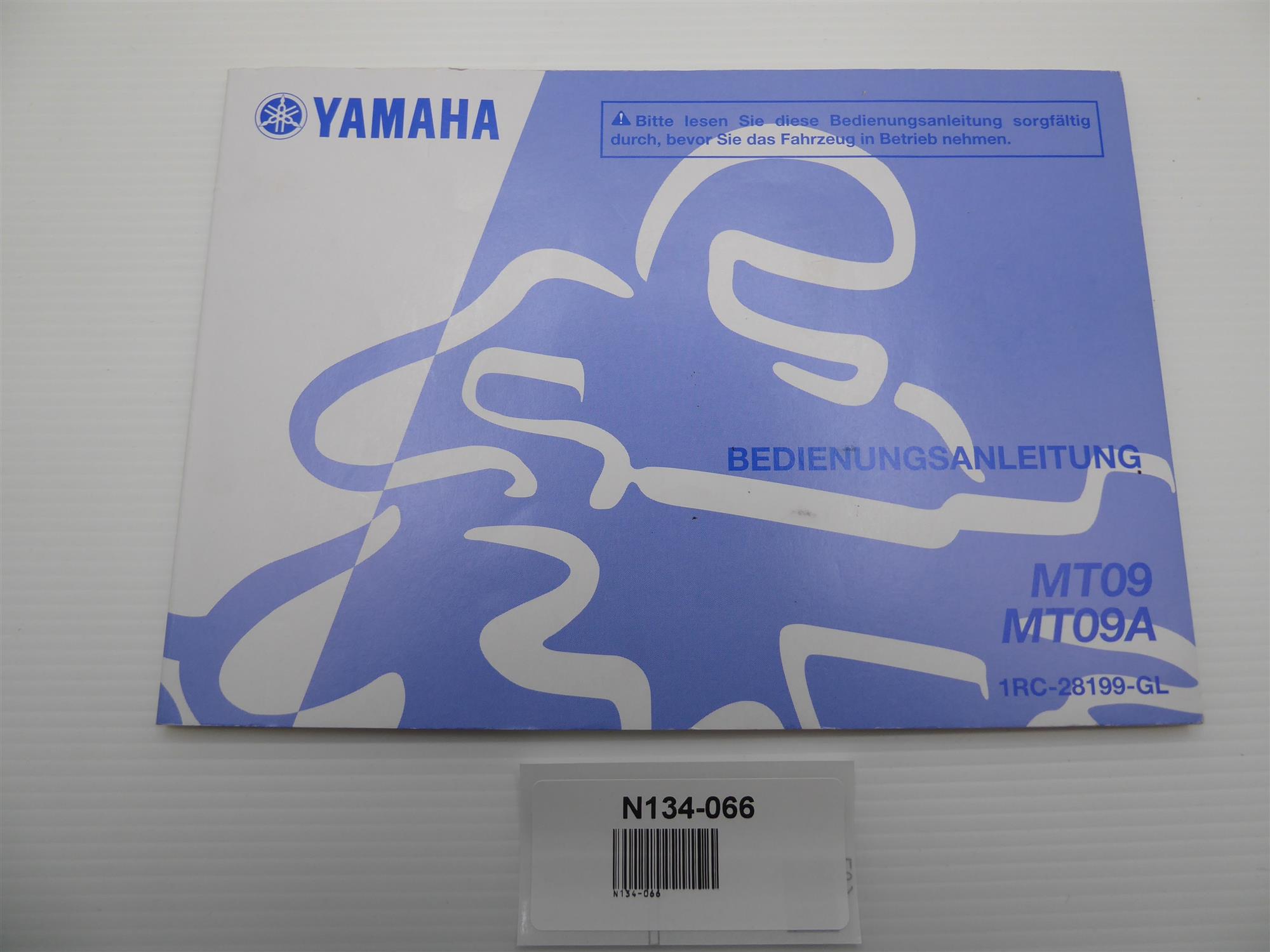Yamaha MT-09 Bedienungsanleitung 1RC-28199-GL