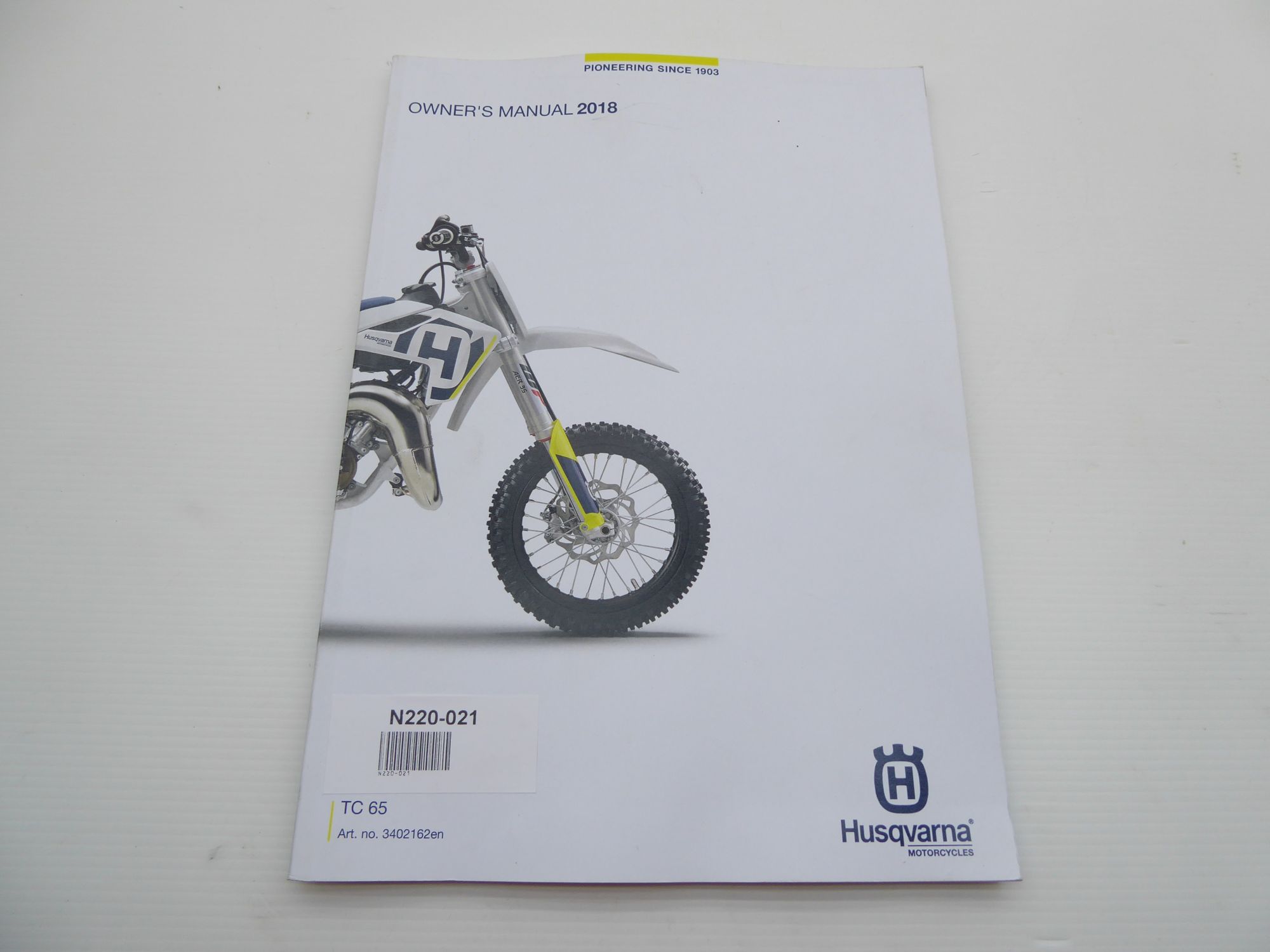 Husqvarna TC 65 2018 Owners Manual EN 3402162en