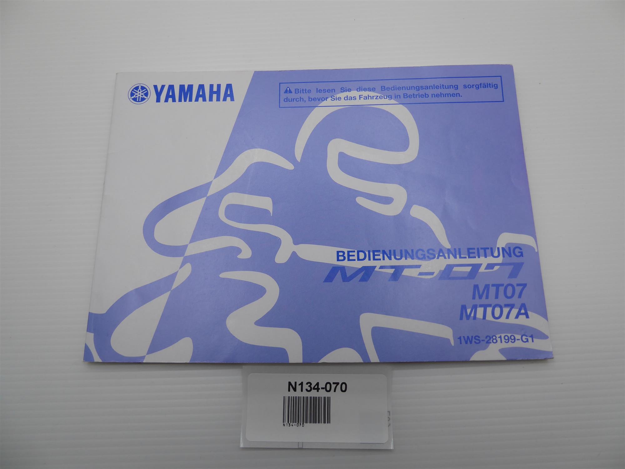 Yamaha MT-07 Bedienungsanleitung 1WS-28199-G1